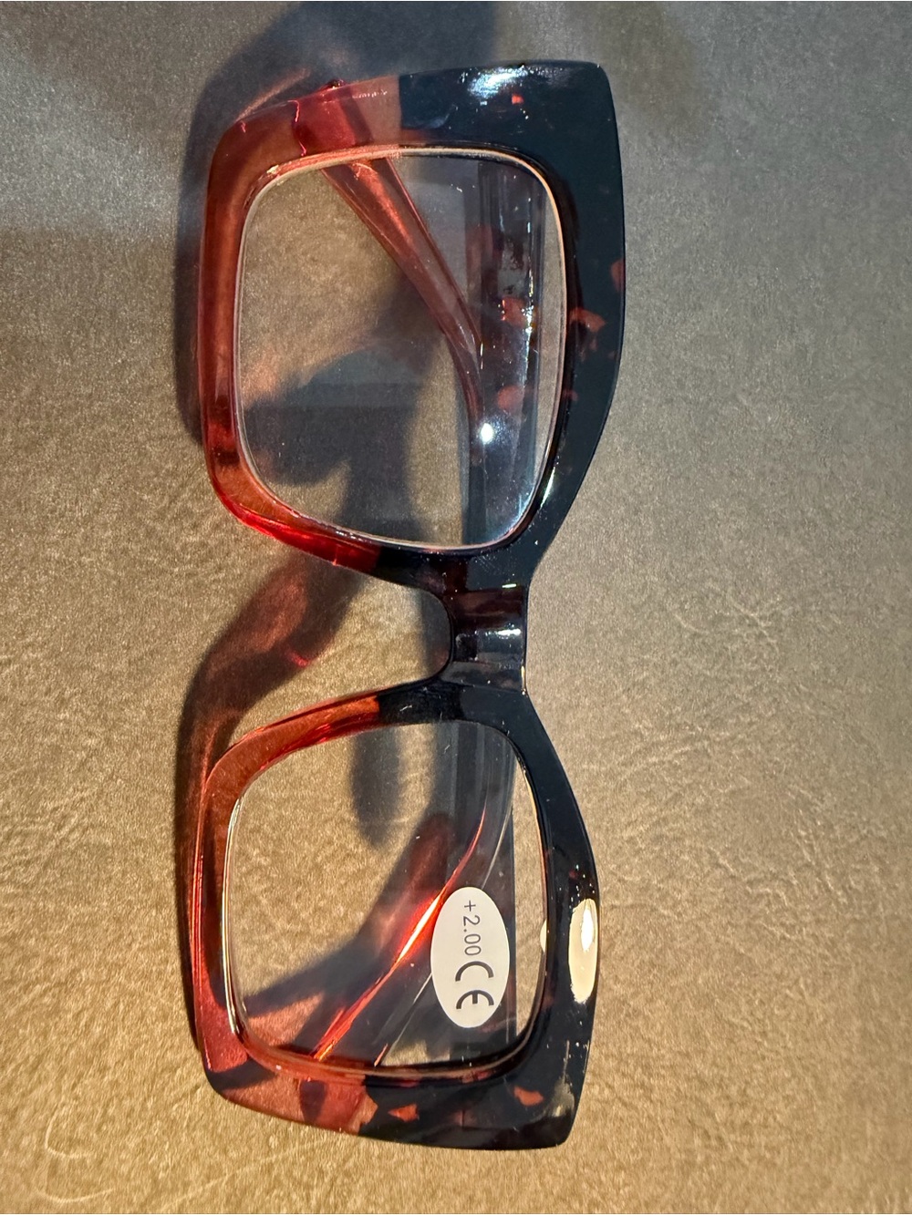 Women's Square Reading Glasses in Tortoiseshell